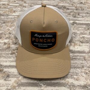 Poncho Outdoors Logo Hat Men’s One Size Adjustable SnapBack Water Range Wild